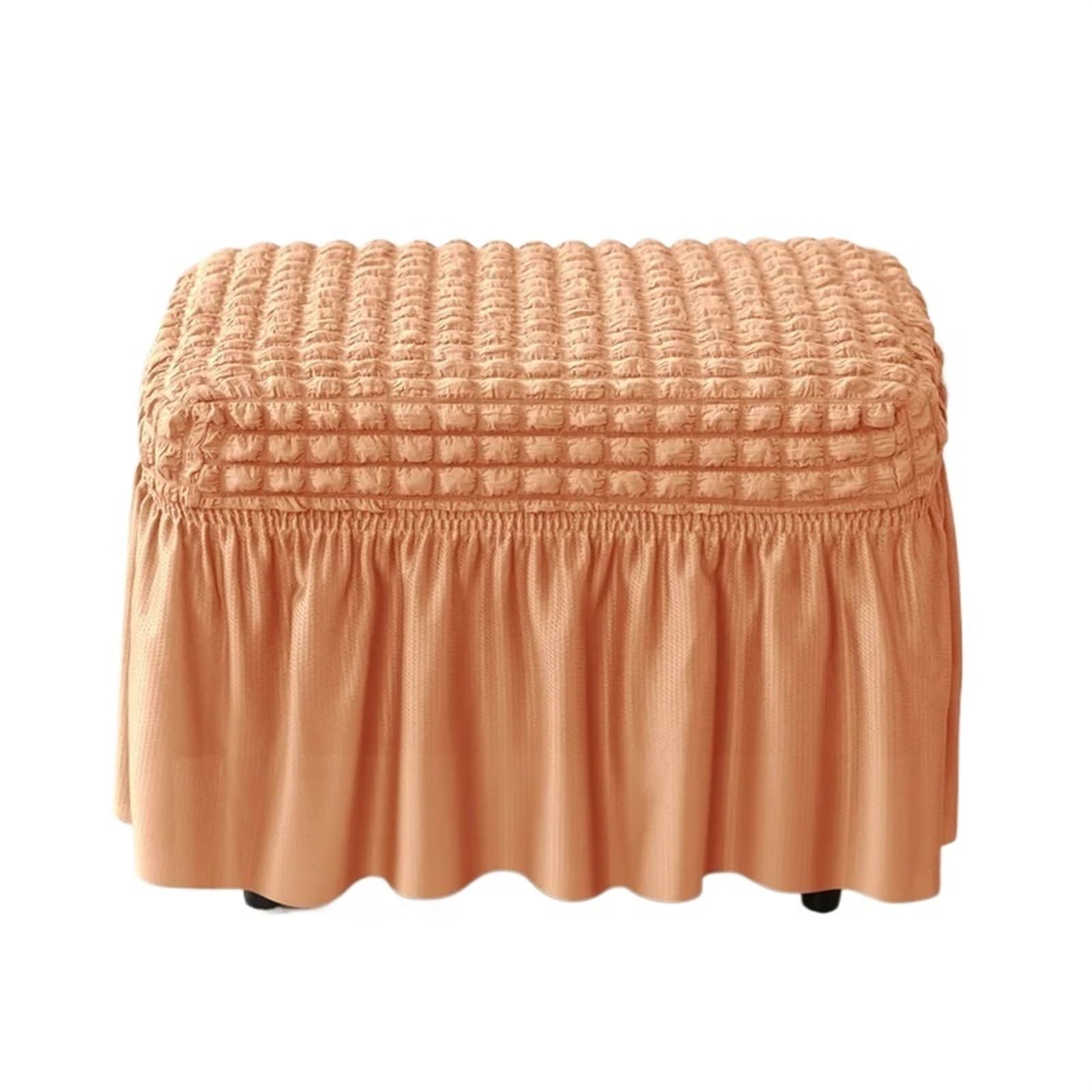 YXINAER Foot Stool Cover 1PCS Bubble Footstool Stretch Ottoman(B14 Footstool Cover)