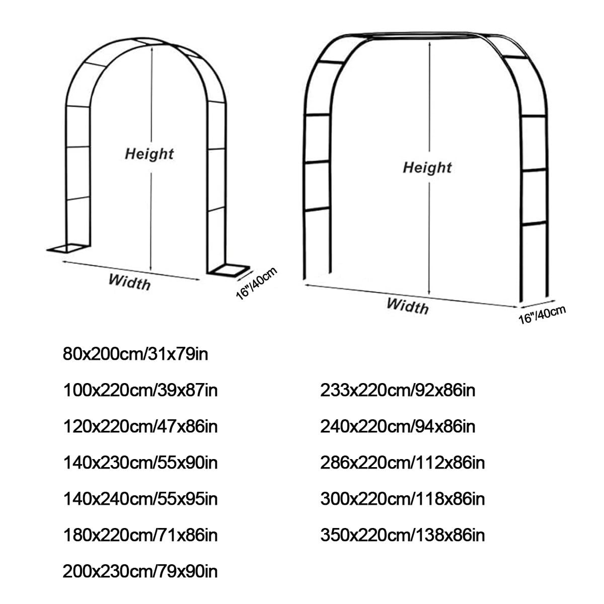 Trwała metalowa kratka na rośliny pnące, regulowana szerokość 80 x 350 cm, idealna do altan ślubnych, pergoli na zewnątrz, dekoracje ceremonialne, 80 x 200 cm, stojak w tle