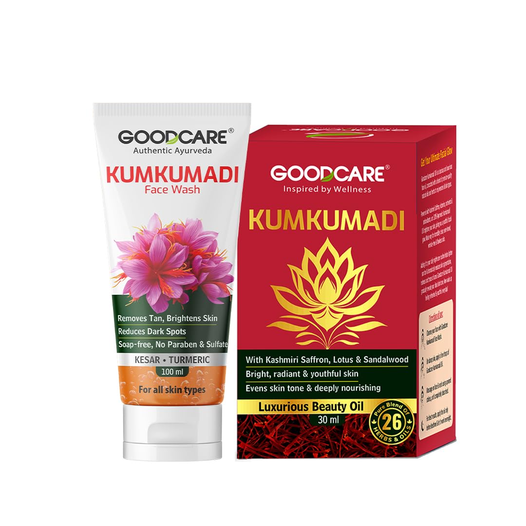 Goodcare Kumkumadi Oil & Facewash Combo| For Youthful Glow and Anti-Aging| For Ultimate Skin Care| Moisturizing & Hydrating Set For Women-image-28