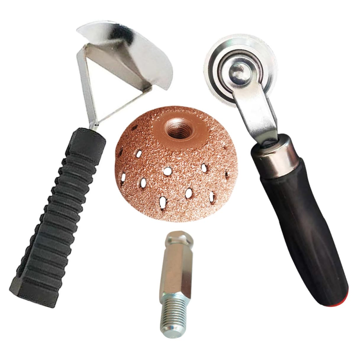 BETOOKY Kit di Riparazione Pneumatici Auto e Biciclette Rullo Fonoassorbente, Set Compatto di Strumenti per Patch e Raschietto, Accessori per Riparazione Pneumatici per Uso Fai da Te