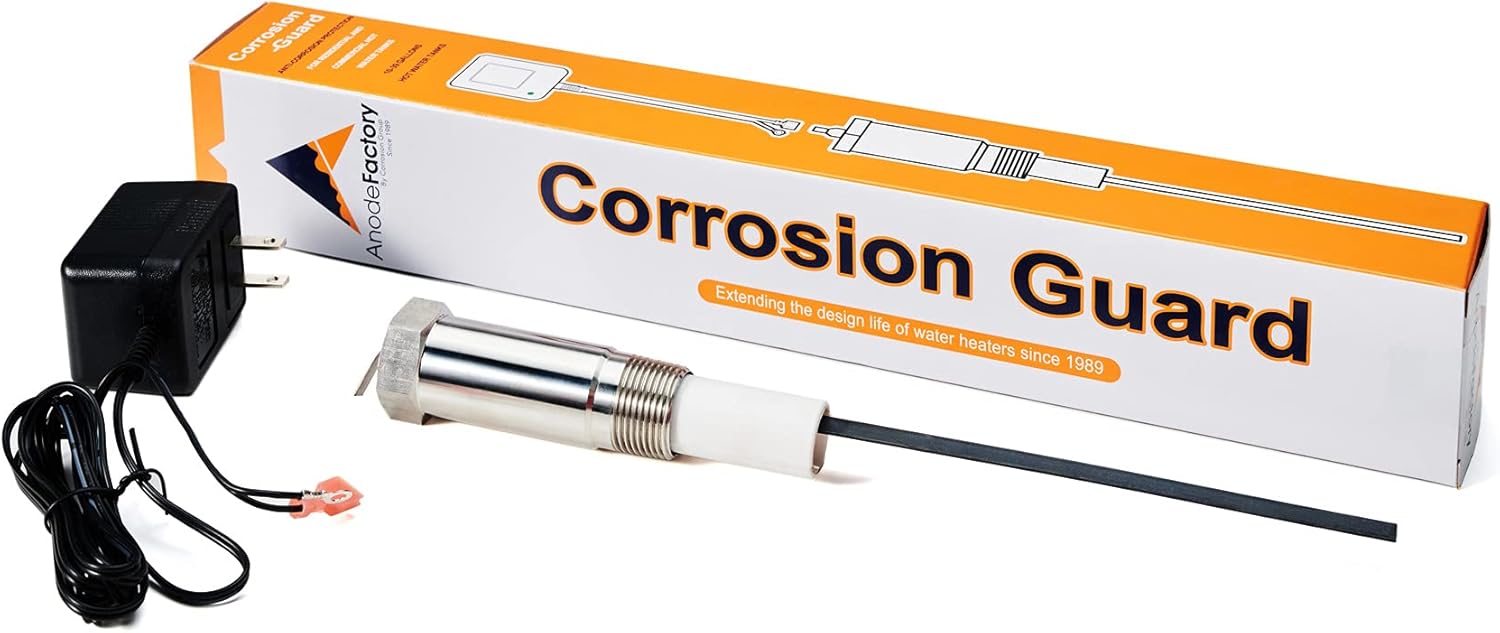 Corrosion Guard Powered Anode Rod for Water Heaters, Stops Corrosion