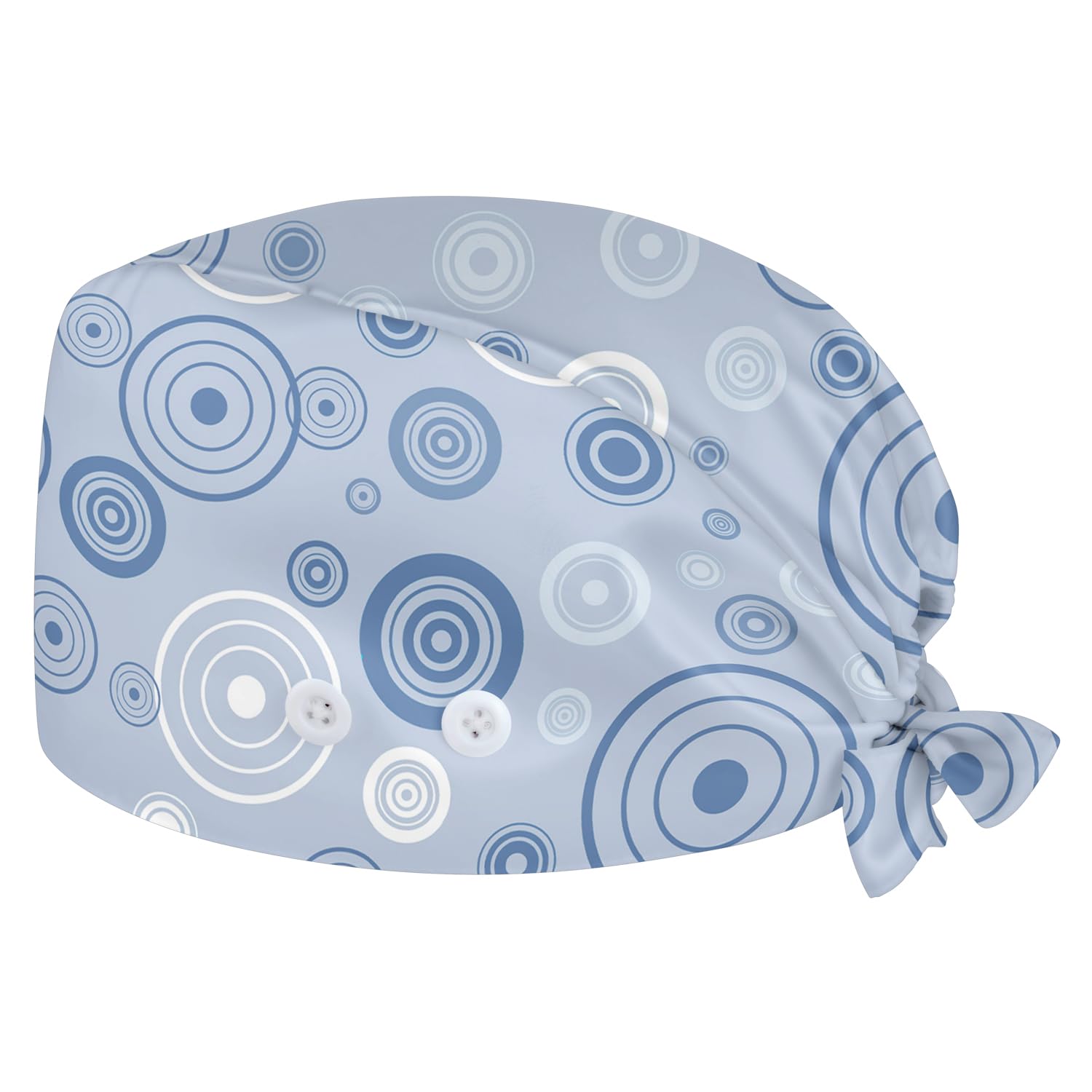 Working Cap Scrub Cap with Sweatband Buttons Adjustable Unisex Tie Back Hat Nurse Surgical Caps