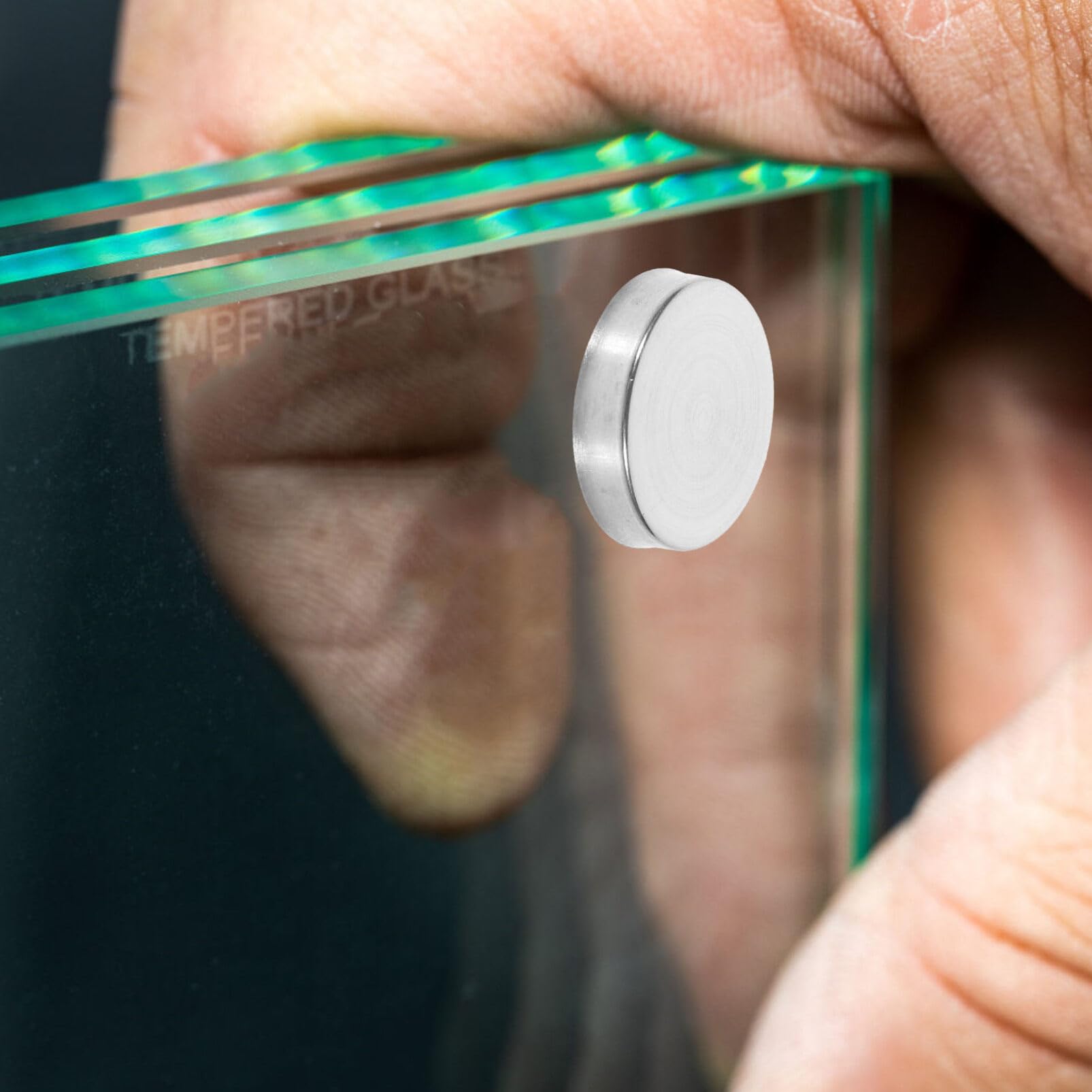 ARTIBETTER Ornament Caps 20pcs Mirror Nail Decorative Cover Emblems Hardware Mirrors Ceiling Decor Glass Fixing Nail Mirror Holder Mirror Nails Ceramic Tile Stainless Steel Rearview Mirror