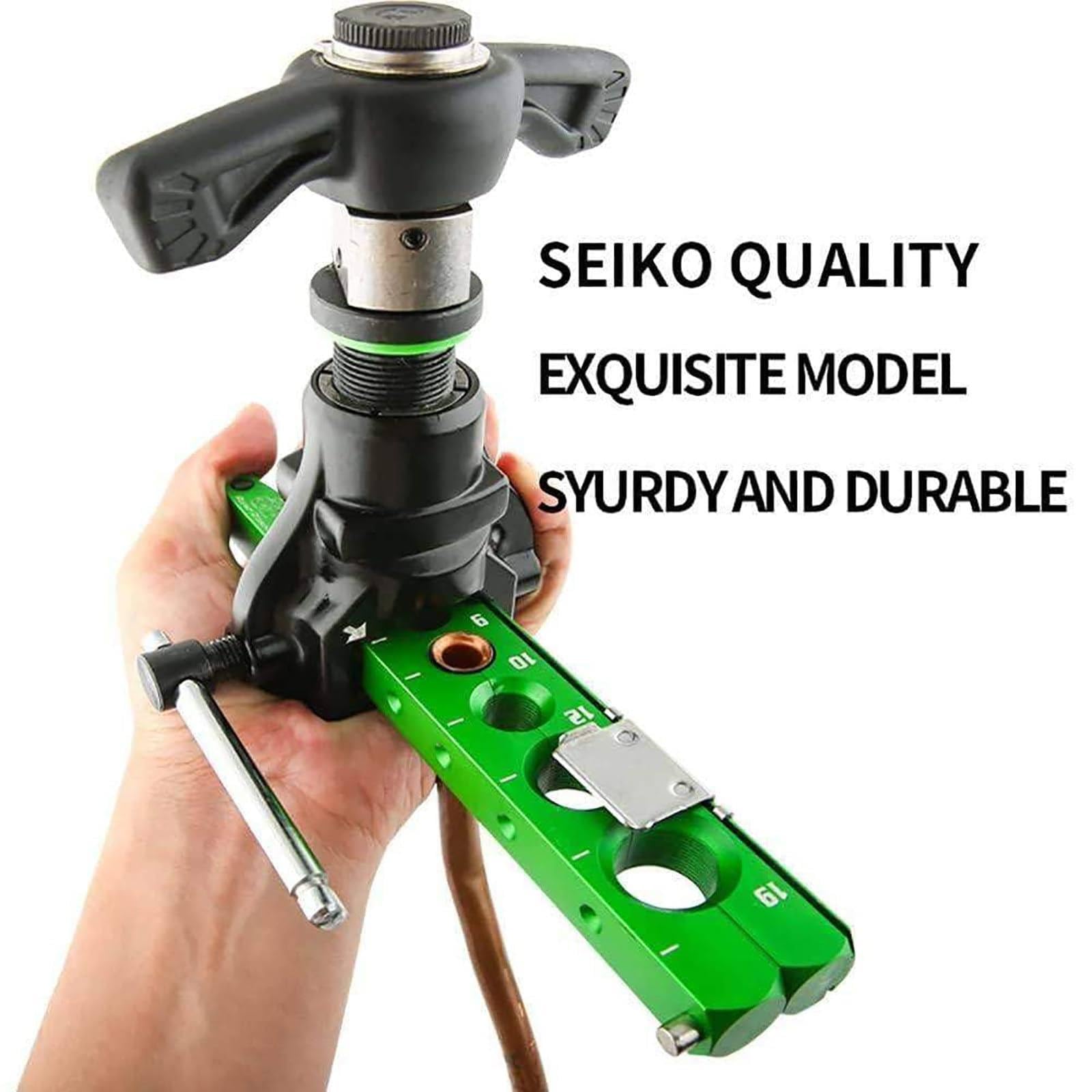 Strumento di svasatura in rame, cono eccentrico a 45° per impianti idraulici di refrigerazione CA, 1/4"-3/4" manuale ed elettrico compatibile con trapano elettrico, lega di alluminio con sistema