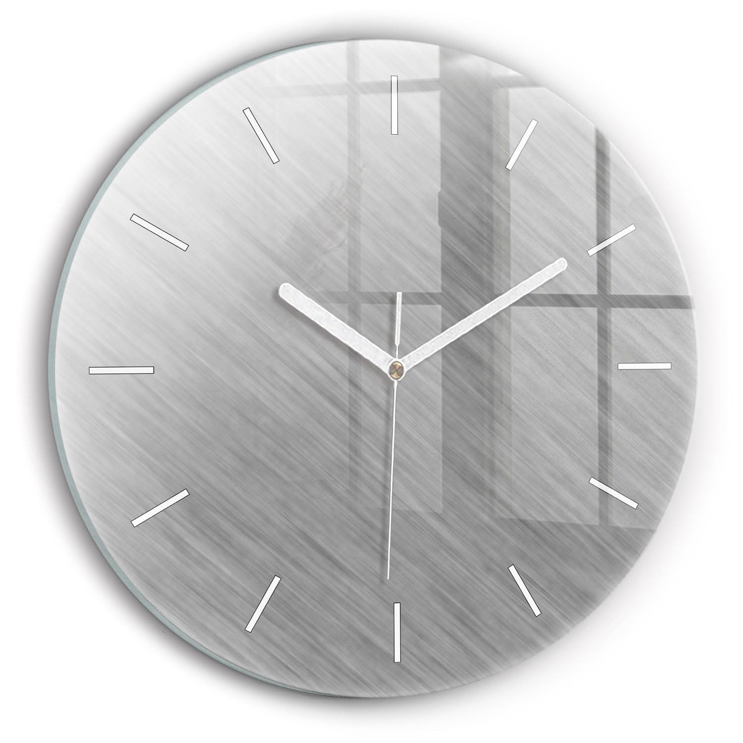 Horloge en verre silencieuse Wallfluent 30 cm pour supprimer le tic-tac du salon