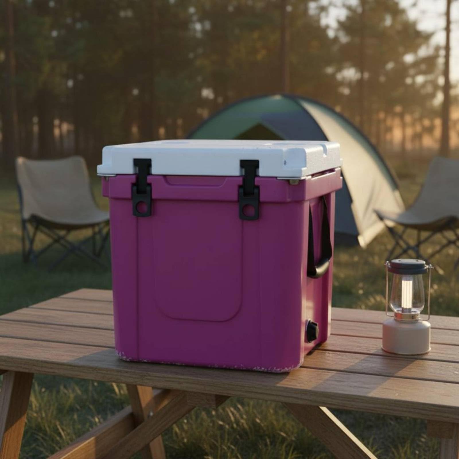 Gralara Outdoor Contenitore Termico Isolato Ghiacciaia Borsa Frigo in PE Robusto con Trasporto E Capacità per Bevande Adatto per Campeggio Feste in Giardino Viaggi su Strada Escursioni