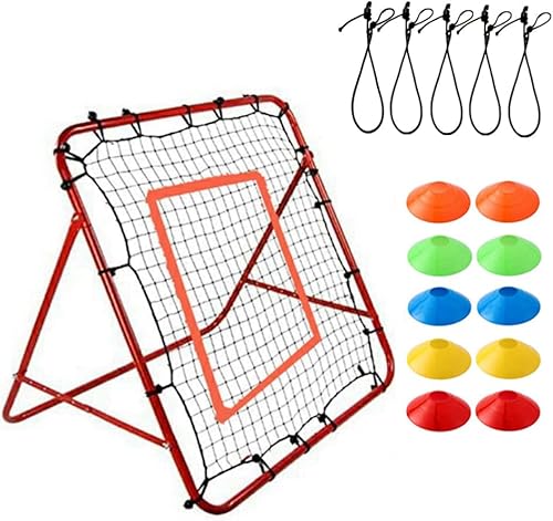 不規則にボールが跳ね返り練習可 簡単組み立て式 サッカー 練習用 リバウンドネット ネット付き リバウンダー