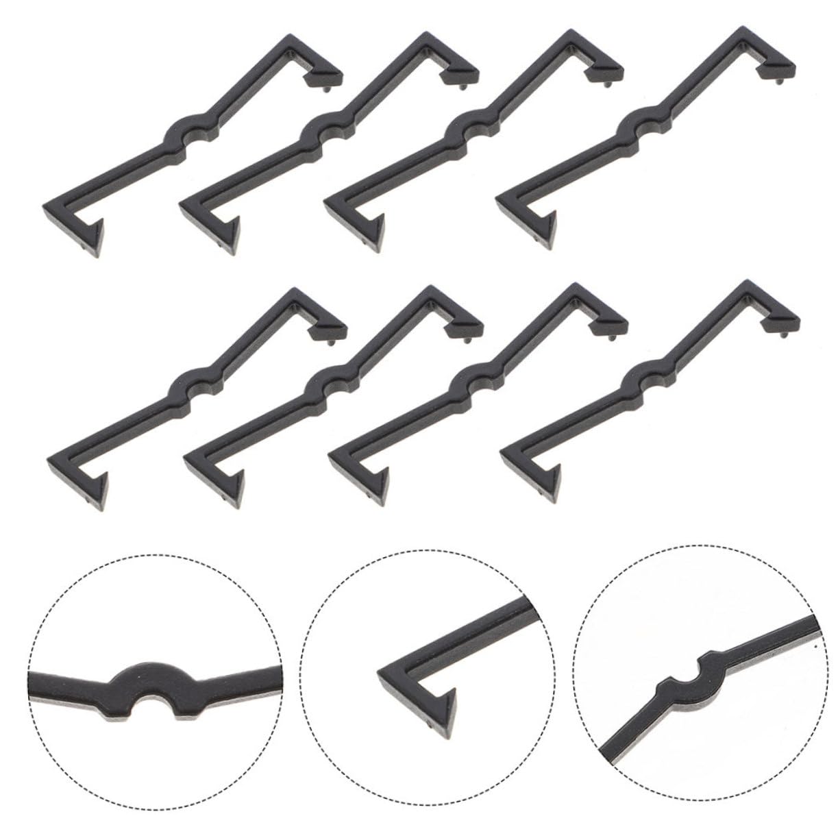ULTECHNOVO 5 Set Di Ganci Per Pannelli Forati Per Accessori Versatili Per Garage Con Pannelli Forati Installazione Rapida 100 Pezzi * 5