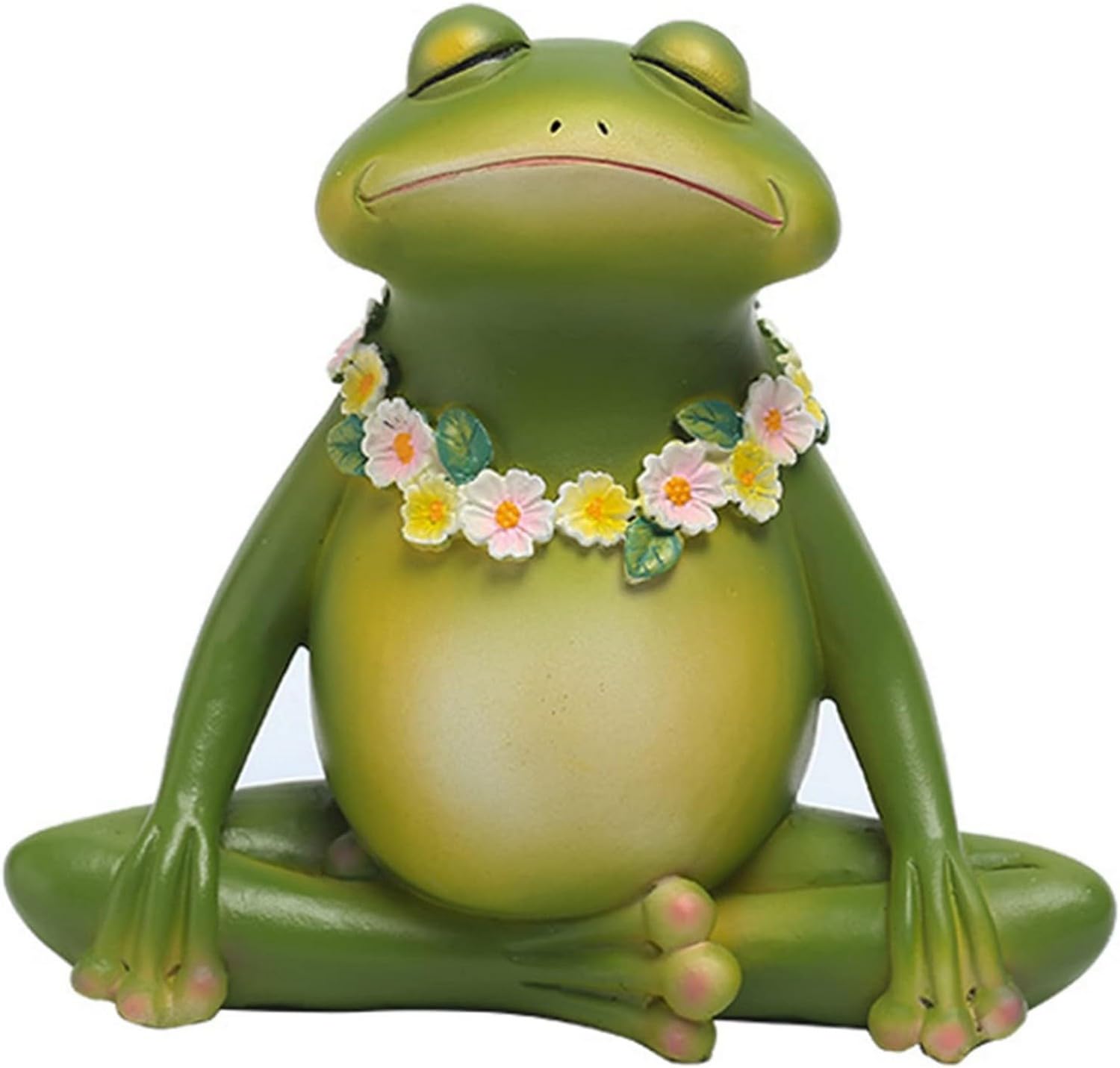 OwMell Statua Rana Da Giardino In Resina – 15 Cm, Rana Che Legge Un Libro, Decorazione Esterna - 3
