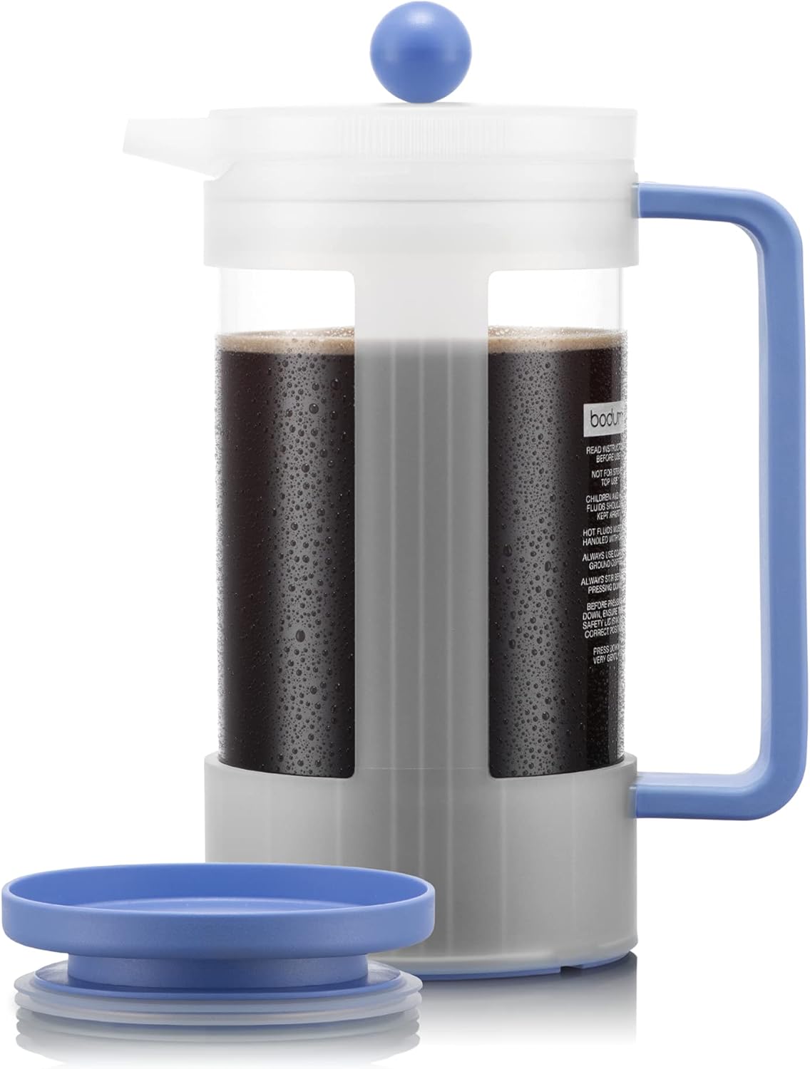 BODUM BEAN K12084-447S-143-Y21 Bean, French Press, Iced Coffee Maker (Plastic Beaker), 33.8 fl oz (1,000 ml), Matis (Limited Color)