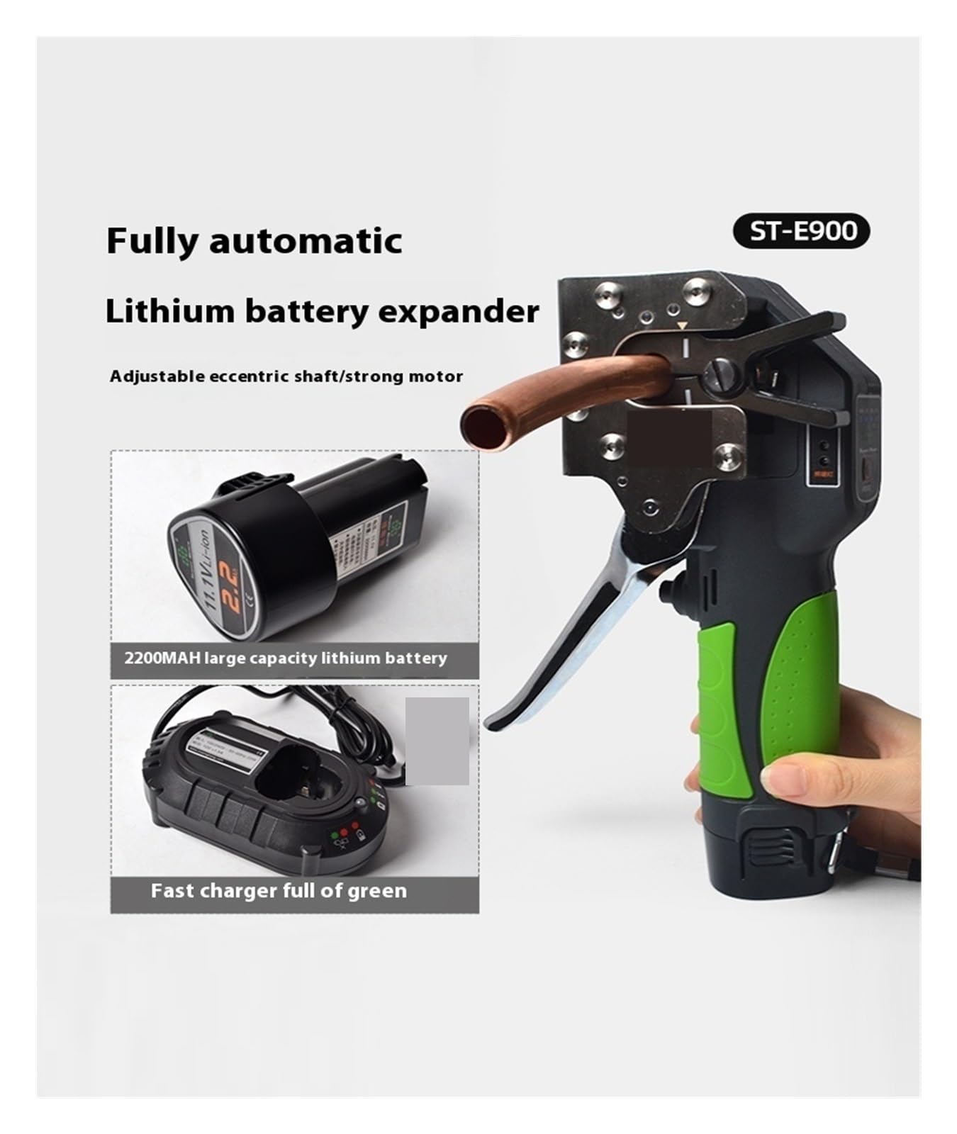 Strumenti di svasatura, Espansore Elettrico, a Tazza con Bocca a Campana in Tubo di Rame, a Mano for Batteria al Litio(R806FT-L Manual/Electric)