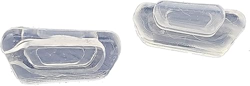 Miniatura 2 de 3 pares de almohadillas de silicona de repuesto para la nariz, cámara de aire, ultra cómodas, deslizantes, 0.512 in x 0.276 in para lentes de sol y