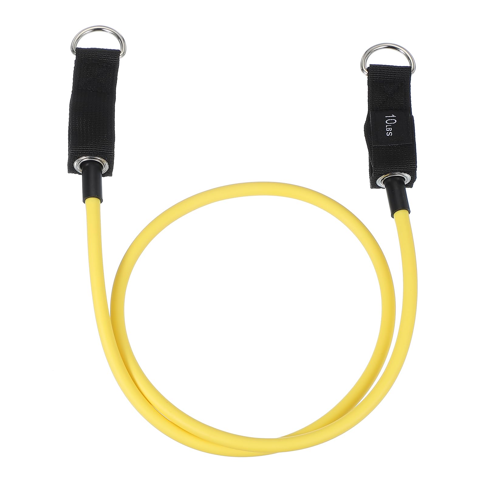 PATIKIL Resistance Tube Bands, 10 lbs Stackable Single Resistance Band Exercise Band Stretch Band for Working Out Man Home, Yellow