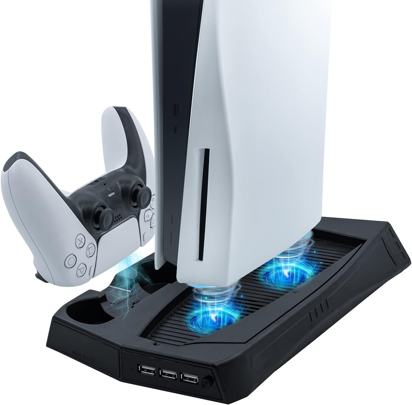 Mcbazel Support PS5 Station de Recharge PS5 Chargeur PS5 avec Ventilateur de