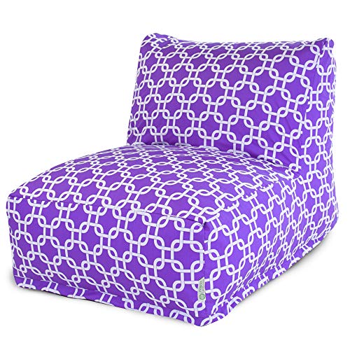 Majestic Home Goods Purple Links Bean Bag Chair Lounger