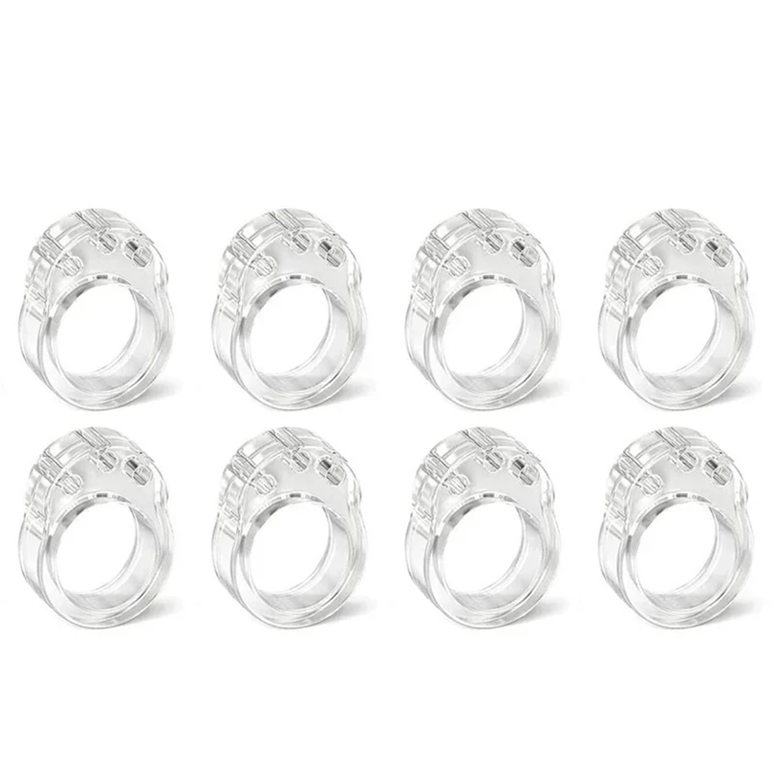 Door Stop Transparent Doorstop Door Handle Wall Protection Buffer Furniture Pad Crash Shockproof Ring Stopper(A-8Pcs(Recommend))