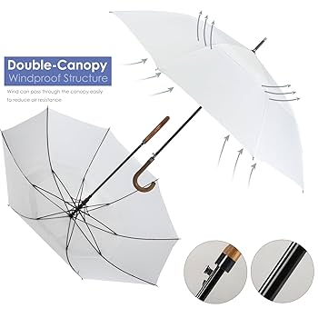 フリーザーar 11枚セット Amazon.com: ZEKAR Wooden J-Handle Umbrella, 54/62 / 68 inch