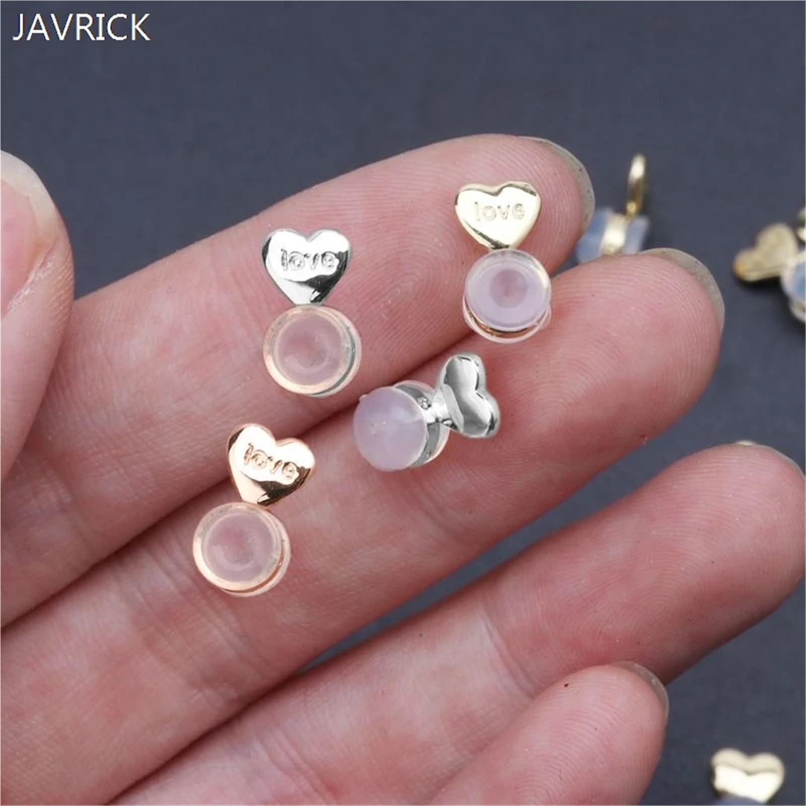 Lot de 100 fermoirs réglables pour boucles d'oreilles