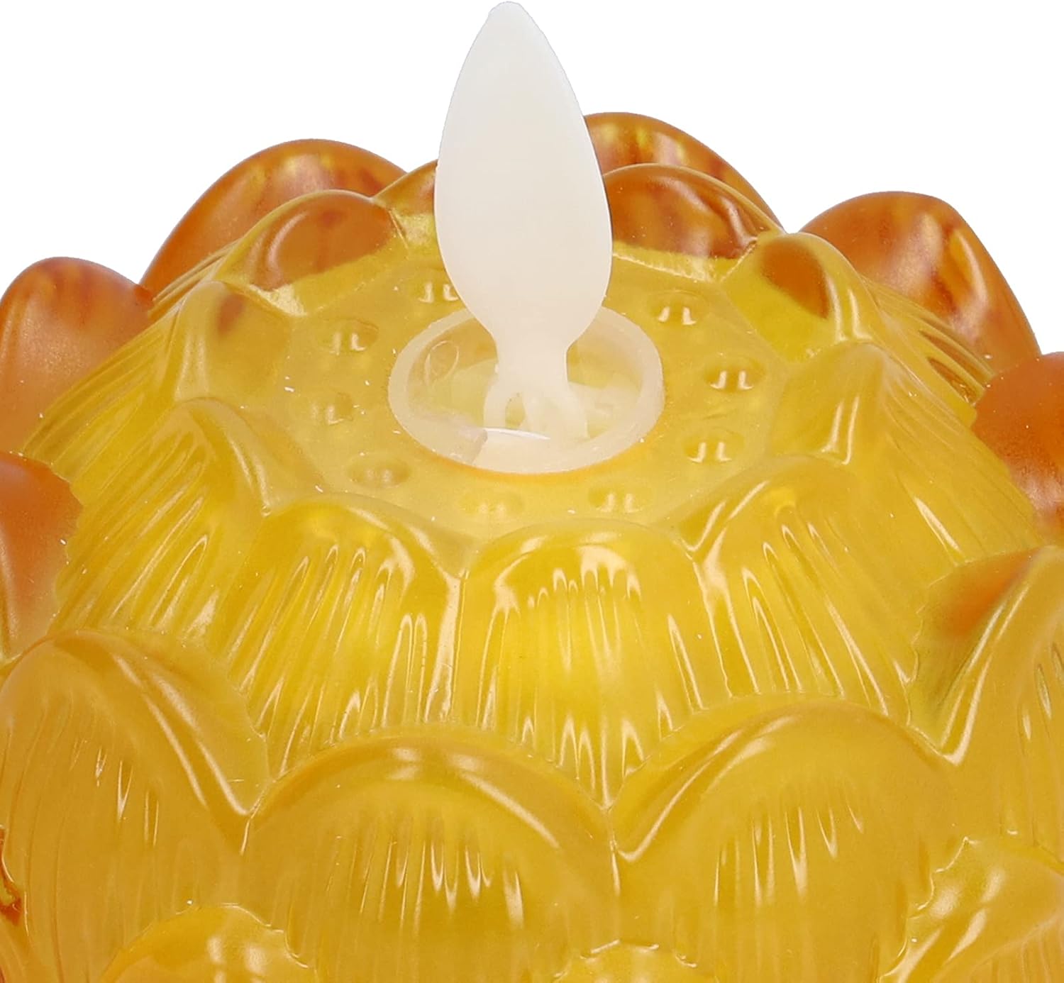 Zerodis LED Lotus Table Candle, Battery Operated Flameless Buddhist Light Electric Tea Light for Home Decorative Temple Desktop Centerpiece Wedding Decor