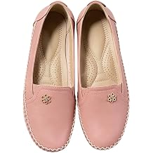 Ladies Soft Faux Leather Slip On Loafers, Hand Stitched Edge Rhinestone Flower Moccasins