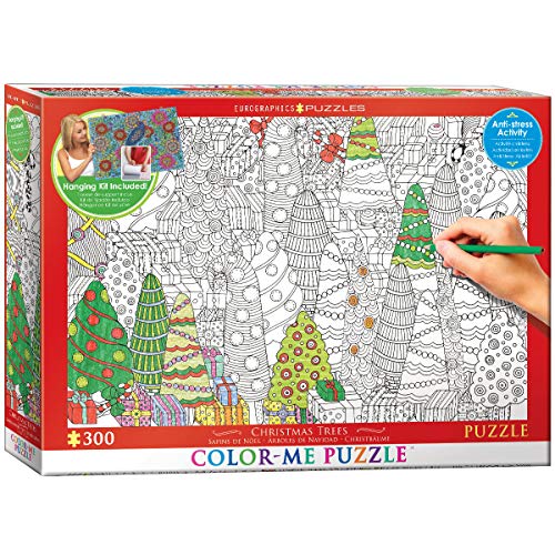 Preisvergleich Produktbild EuroGraphics 60330886 Farbe Me Weihnachtsbäume Puzzle (300)