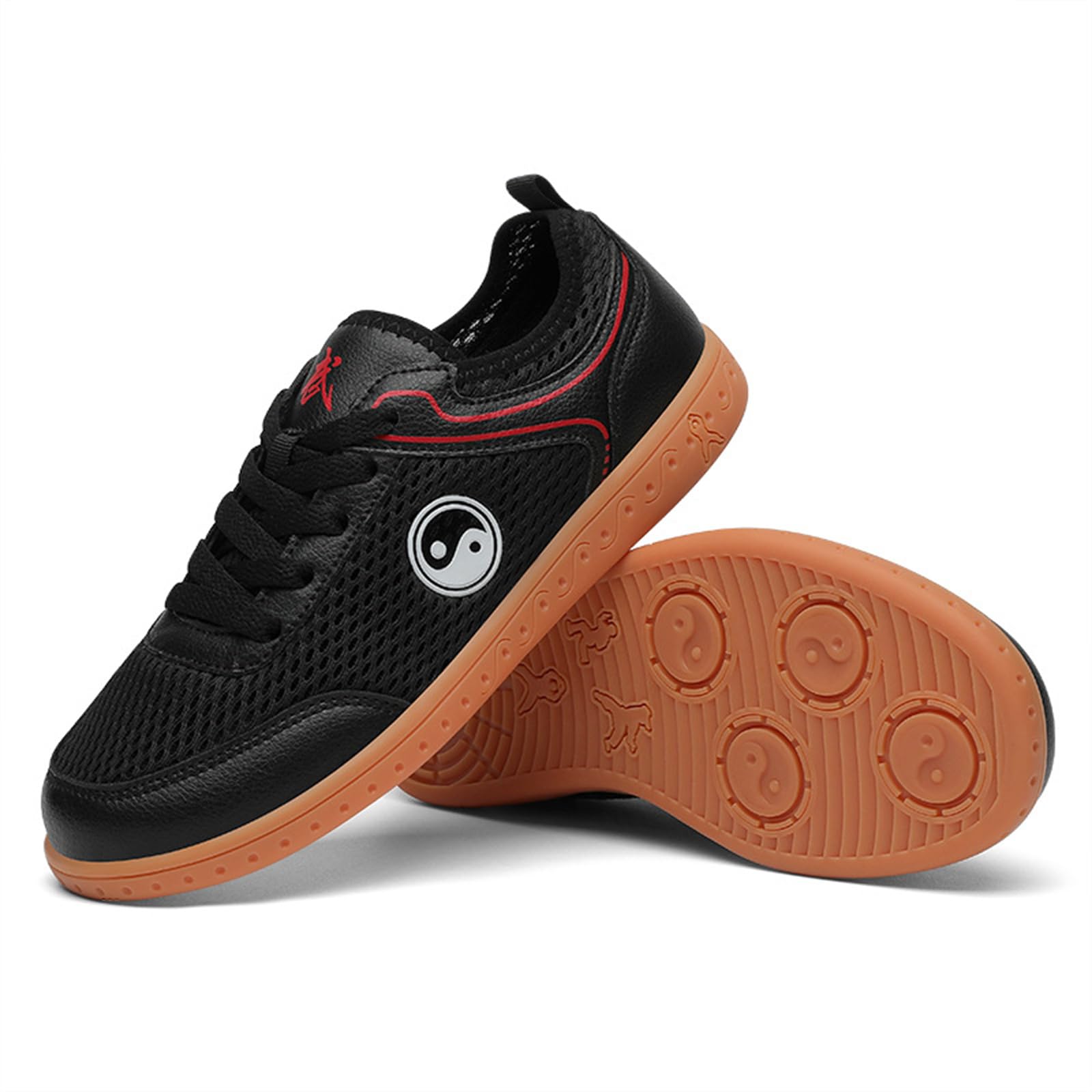 SerendipitousWhisper Tai Chi Shoes For Men Women Lightweight Breathable Non-Slip Kung Fu Martial Art Shoes Training Shoes For Daily Training Morning Exercises
