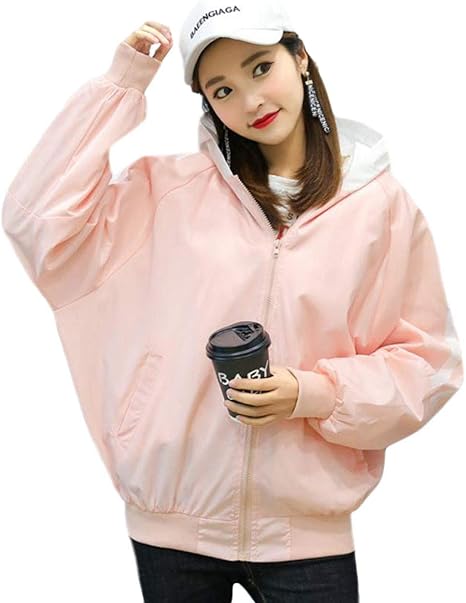 Amazon Bestmood ジャケット フード付き レディース ゆったり アウター 薄手 ファスナー付き ファッション ジャンパー 韓国 おしゃれ スタジャン Bf風 原宿系 秋 コート ジャケット 通販 Amazon Bestmood ジャケット フード付き レディース ゆったり アウター 薄手 ファスナー付き ファッション ジャンパー 韓国 おしゃれ スタジャン Bf風 原宿系 秋 コート ジャケット 通販