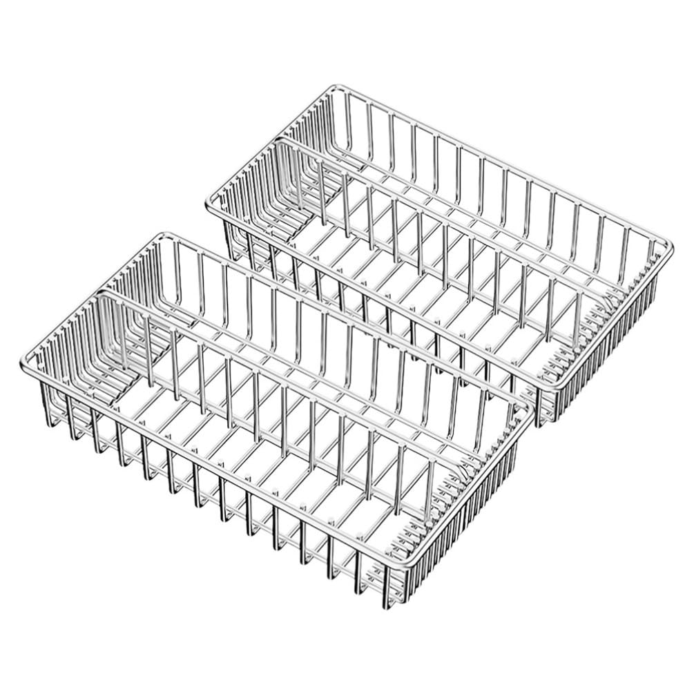 Zerodeko 2 Stück Edelstahl Besteckkorb für Küche und Schublade