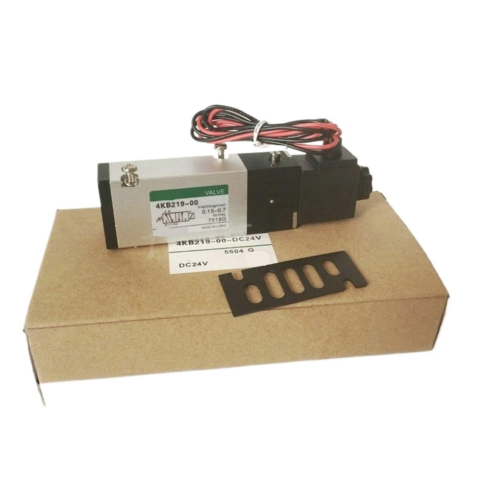 ELZNSQQK 1PCS 4KB21900DC24V AC110V, AC220V Pilot Operated 5-Way Valve Solenoid Valve(4KB219-00-AC220V)