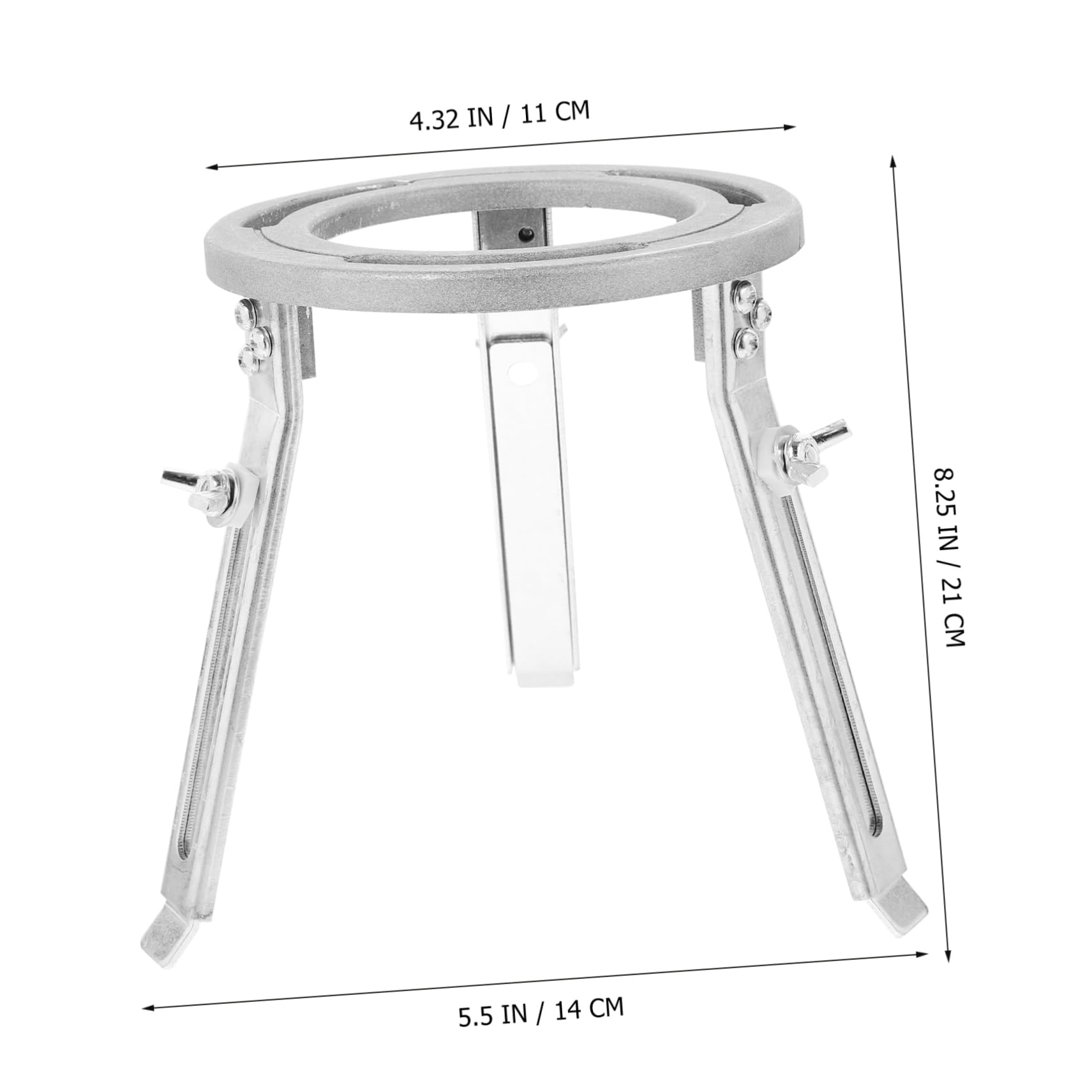 Gatuida Support de Trépied pour Laboratoire en Alliage D'aluminium et Acier Inoxydable, Plateforme Stable Portable, pour Enseignement de Chimie et Expériences
