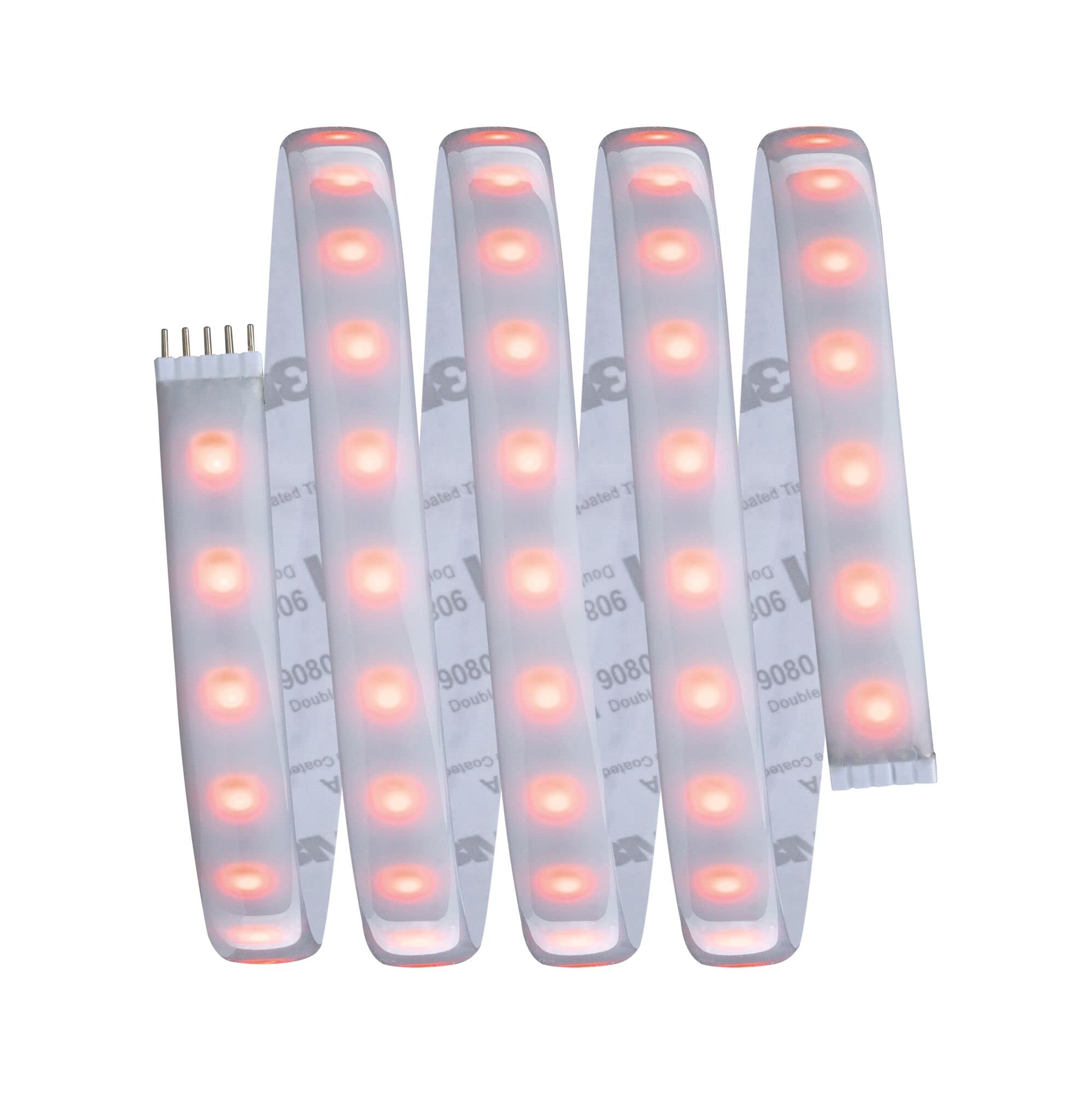 Paulmann 70528 MaxLED 1000 LED Strip RGBW Basisset IP44 18W 1000lm/m dimmbar 1,5m Silber Kunststoff 72LEDs/m 25VA