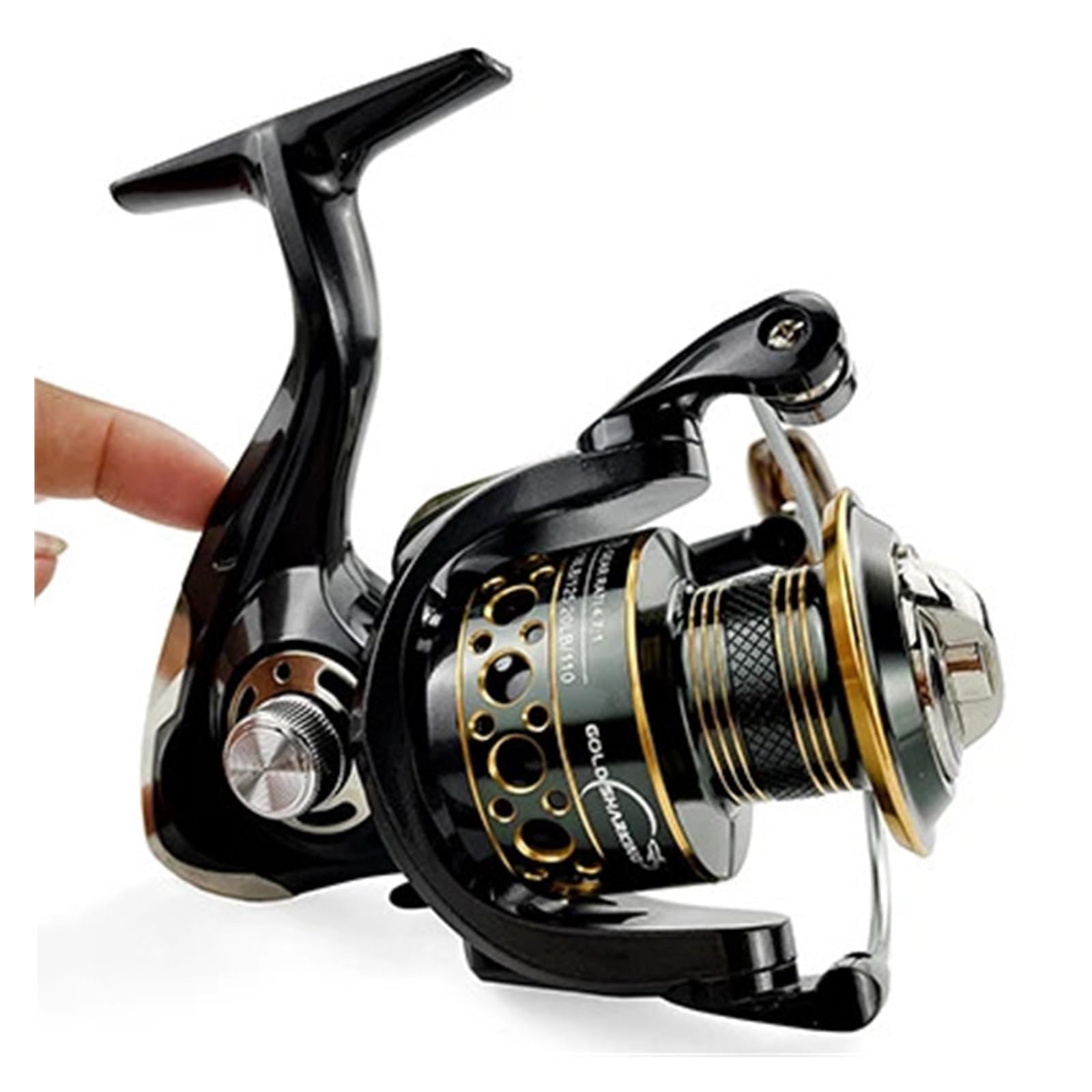Mulinello da Pesca Mulinello da spinning leggero 2000 3000 4000 5000 6000 7000 Bobina 5.2:1 Mulinelli da pesca con esca Attrezzatura for la pesca
