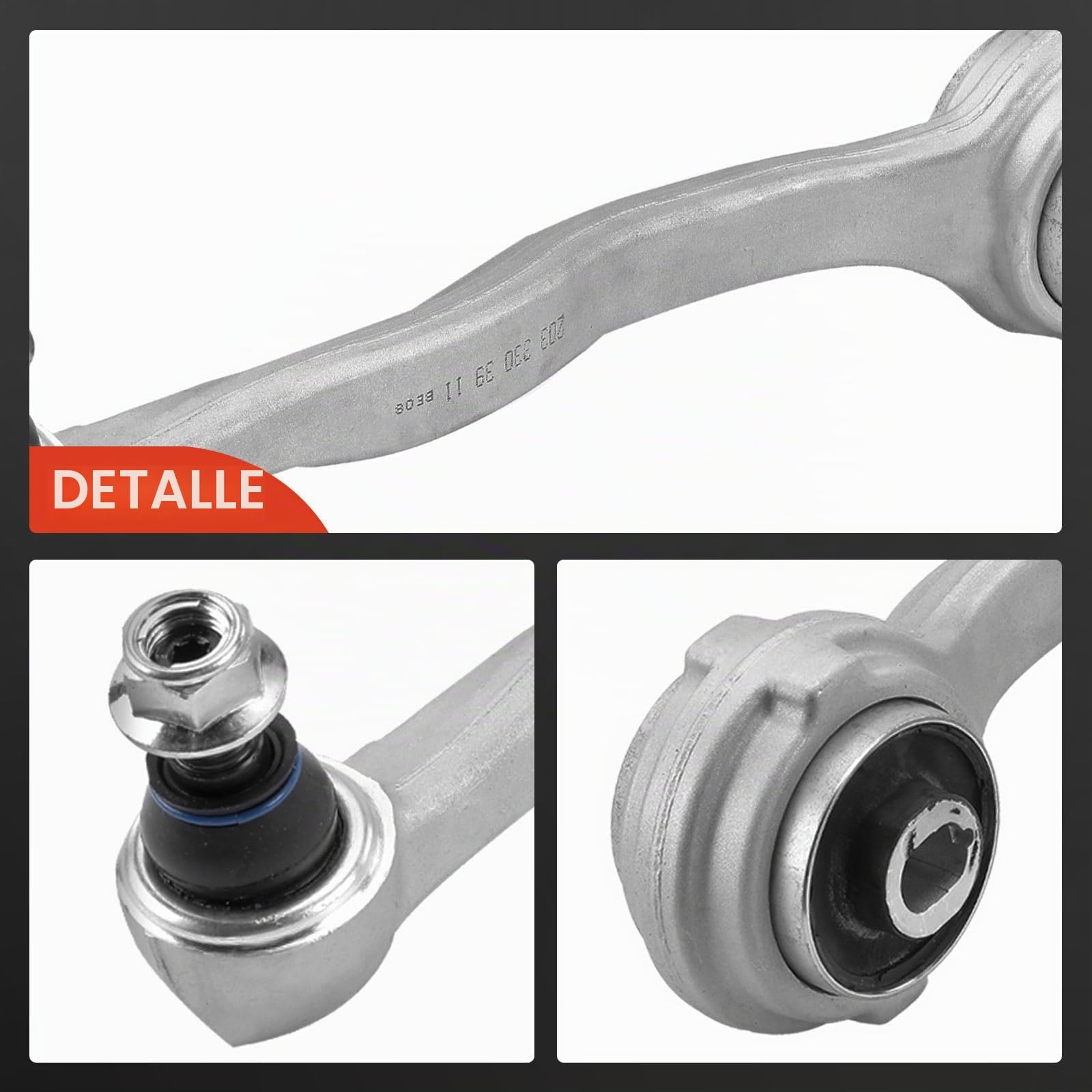 Frankberg 2x Brazo transversal eje Delantero izquierdo derecho Arriba Compatible con Clase C T-Model S204 Clase C Coupé C204 Clase C W204 Clase CLC CL203 Clase C T-Model S203 Replace# RK620086