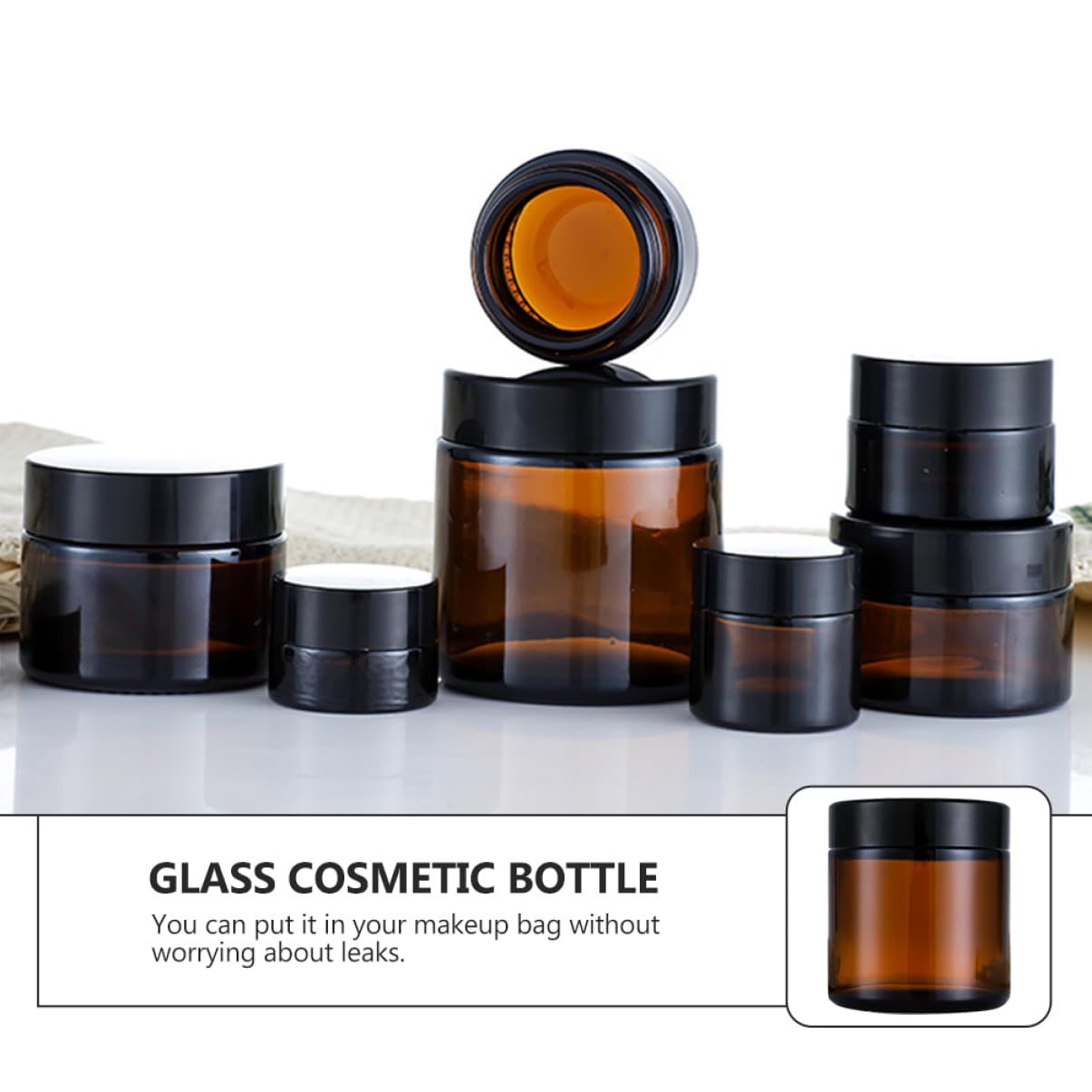 Beaupretty 15piezas Botellas De Cosméticos Rellenable Frasco Para Cosméticos Práctico Portamuestras De Caja Unidades Para Viajeros y Uso Diario