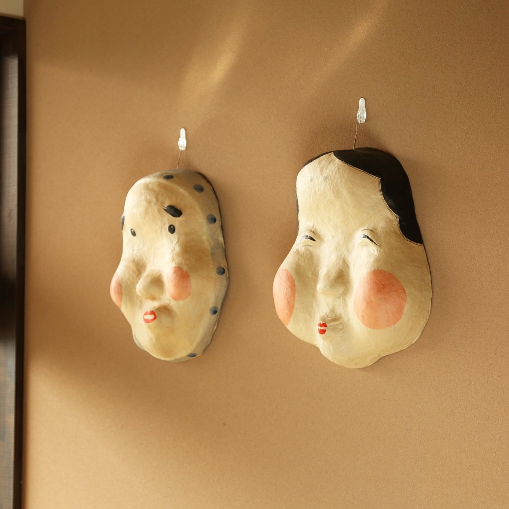 Amazon.co.jp: 大直 めでたや 張り子 おかめ 特大 : おもちゃ