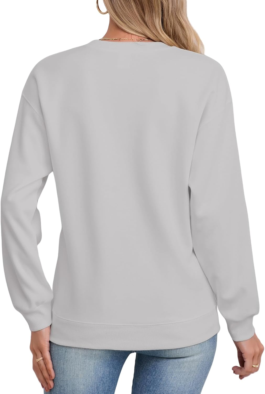 Women's Oversized Pullover Hoodie Long Sleeve Crewneck Athletic Sweatshirt Casual Loose Cotton Hoodies - Image 2