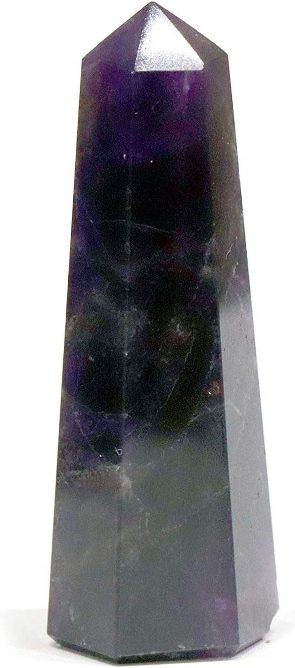 REBUYRebuy Amethyst Stone Wands for Positive Energy | Natural Stone Pencil Wand Kept at Home or Office is Very Beneficial for Attracting Wealth and Prosperity | Dark Purple, Pack of 1, 3 INCH