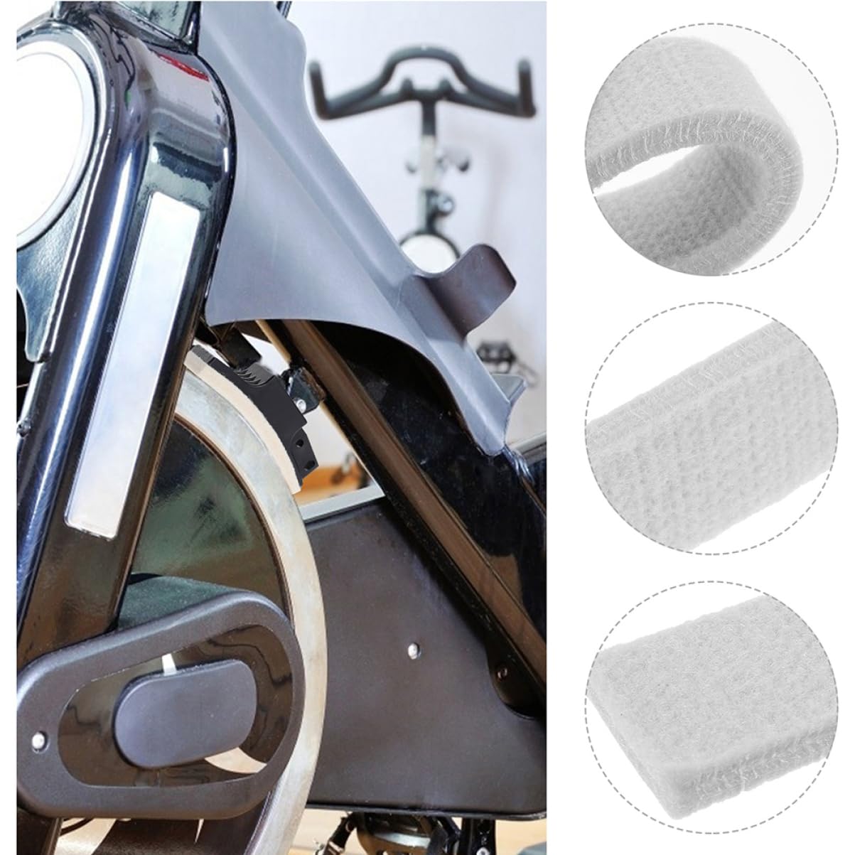 BESPORTBLE 6pièces Plaquettes de Frein pour Vélo Appartement Compatibles avec Vélos de Fitness et Exercice Intérieur