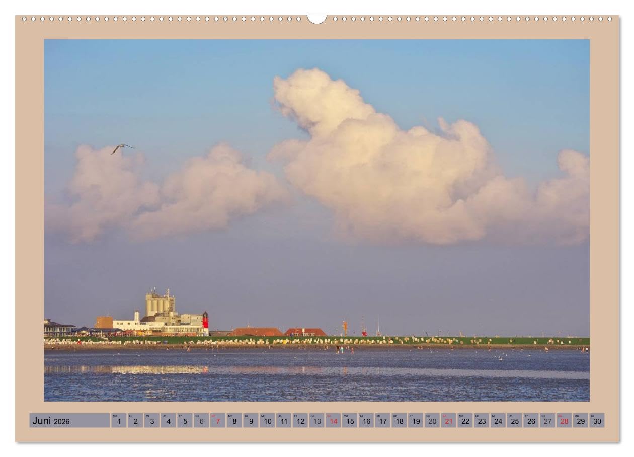 Büsum an der Nordsee (Wandkalender 2026 DIN A2 quer), CALVENDO Monatskalender: Fotografische Impressionen eines Sommers in Büsum. (CALVENDO Orte)