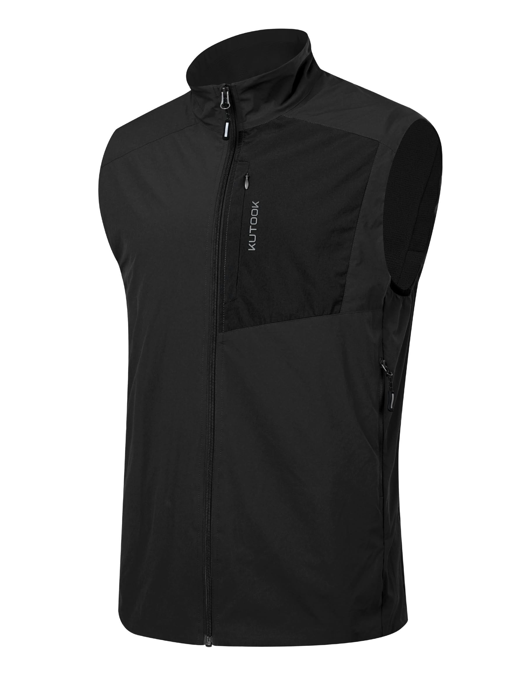 KUTOOK Gilet Uomo Invernale Gilet Uomo Sportivo Gilet in Pile Softshell Trekking Gilet da Golf Antivento in Fodera per Montagna Escursionismo Ciclismo e Altre Attività Outdoor