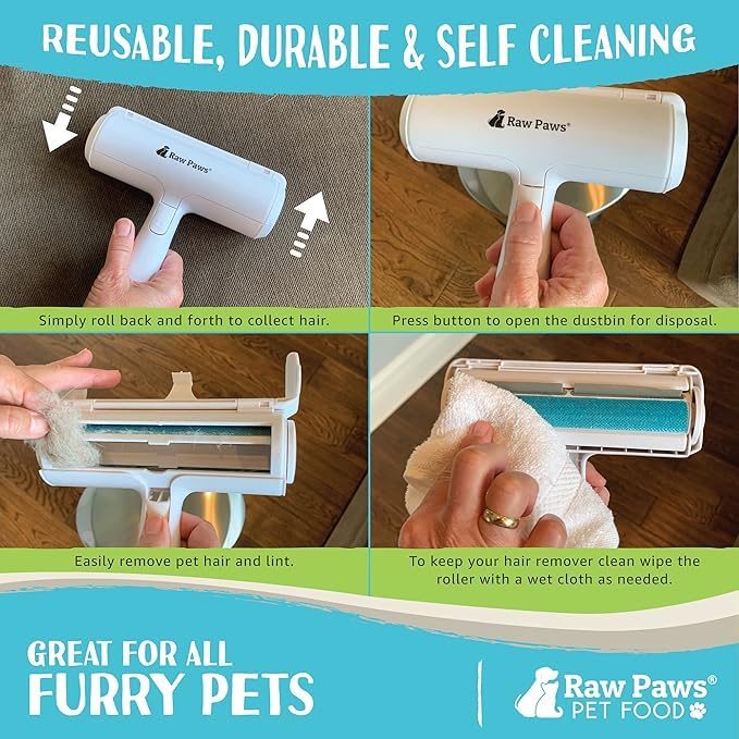 Image of VAGHASIY Pet Hair Remover Roller, Hair Cleaning Tool for Soft Surfaces, Reusable, Cat & Dog Hair Removal, Unisex Adult(1 PCS)