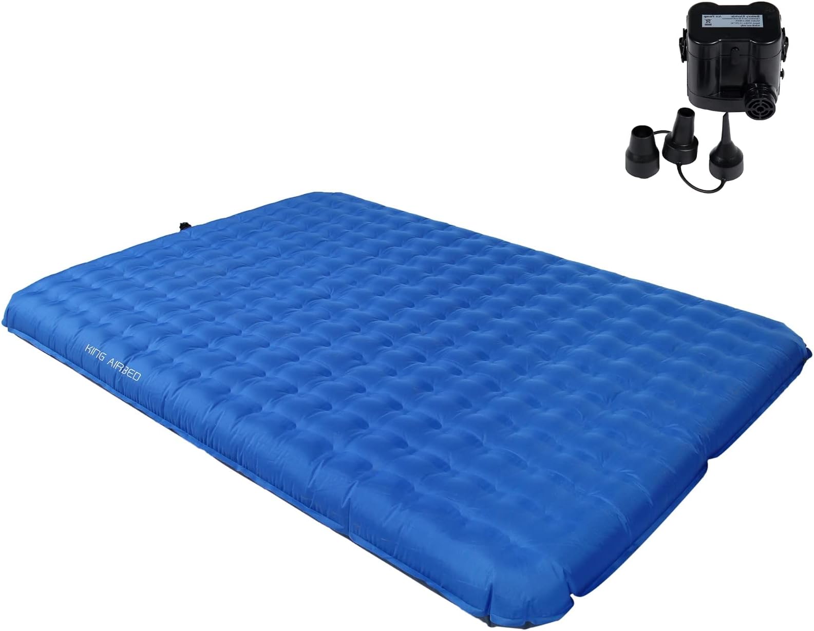 KingCamp Sleeping Pad for Camping, Lightweight Compact Inflatable Extra Thick Air Mattress for 2 Person Double Size/Single Person, Comfortable Twin & Queen Size Mat for Outdoors, Hiking, Backpacking