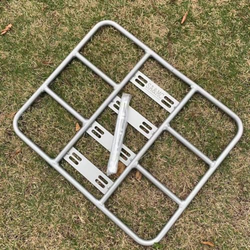 SAMC Motorcycle Bike Aluminium Rack for Top Box Food Delivery Bag Food Delivery Drivers (Rack-B)