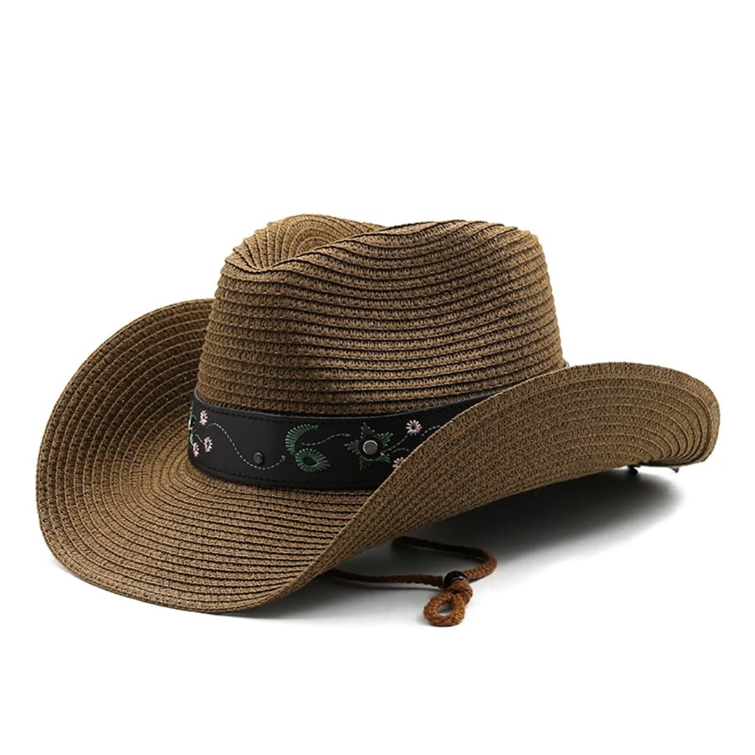 Sonnenhut Strohhut Hut Cowboyhut Männer Femme Stroh Sonnenhut Outdoor Jazz Beach Sonnenhut