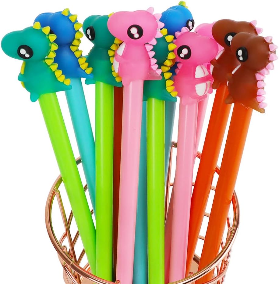 KAHEIGN 80Pcs Dinosaur Gel Ink Pens, 16 Styles Cute Cartoon Gel Ink