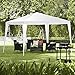 Tangkula 10'x10' Folding Canopy Party Wedding Tent Outdoor