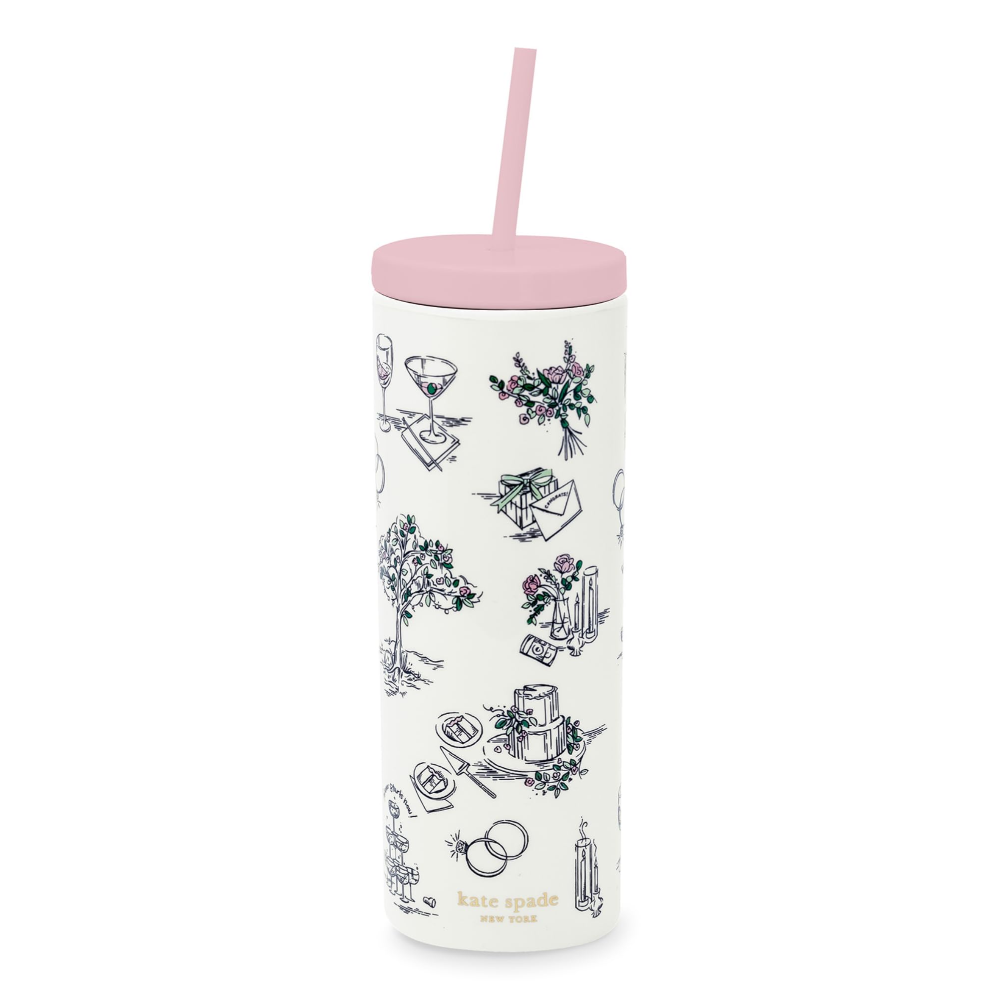 Amazon.com | kate spade new york Acrylic Tumbler with Lid and