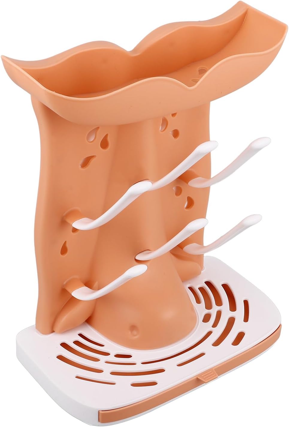 Bottle Drying Rack Vertical Nursery Bottle Drain with Removable Tray for Feeding Accessories Storage and Drying at Home