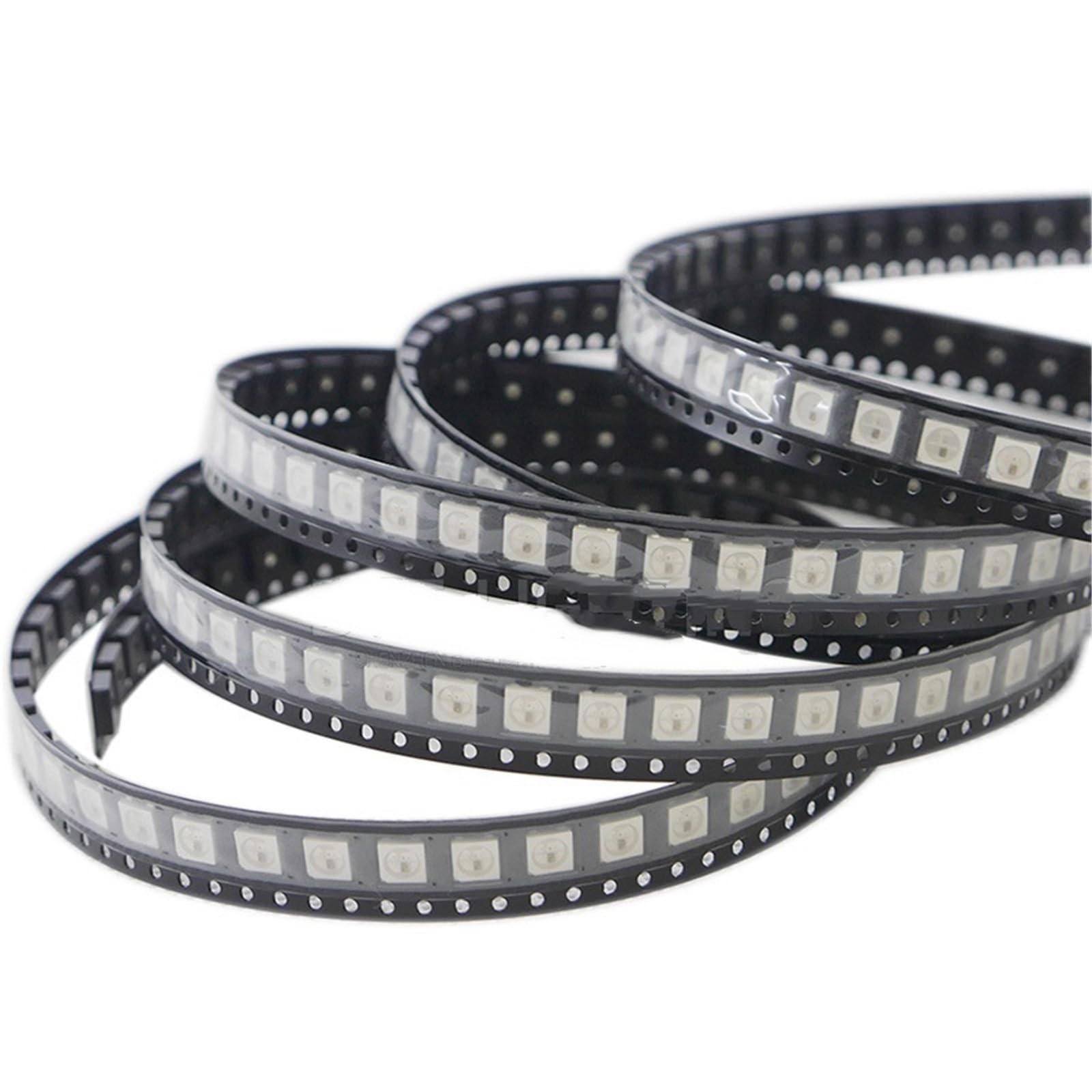 WS2813 (6 Pin) Versione Nero/Bianco 5050 SMD a Doppio Segnale WS2813 Chip LED Digitale indirizzabile Individualmente 5 V 100~1000 Pezzi(Black Version,1000pcs)