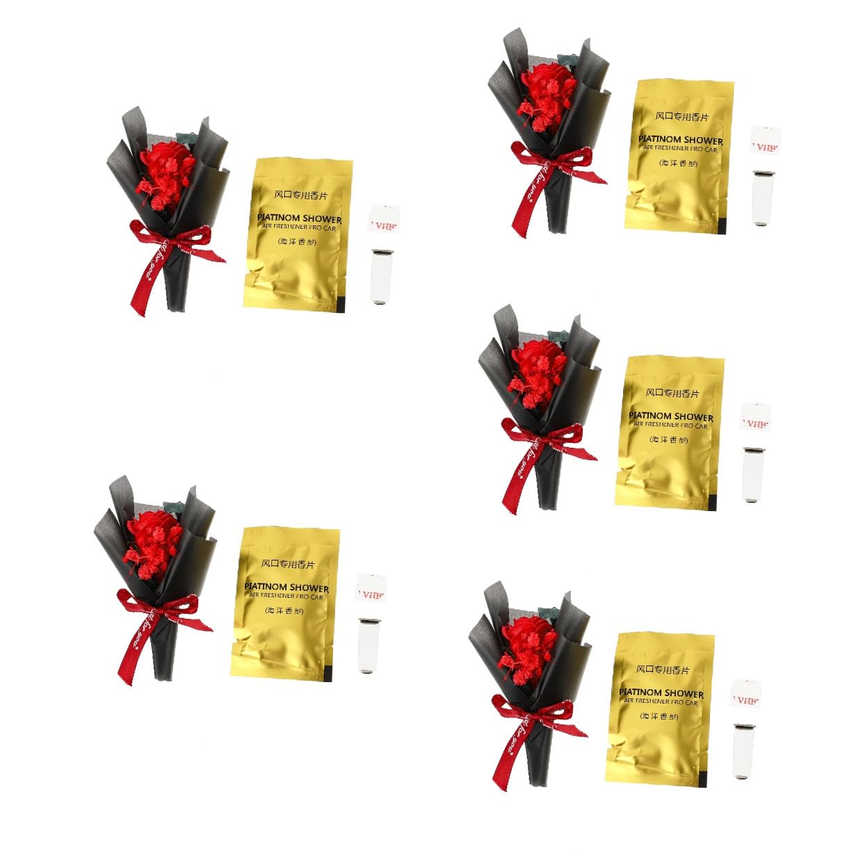 GLEAVI 5piezas Ambientador De Coche Flores Secas Clip Decorativo Para Salida De Aire Accesorio De Coche Aromatizante Para Hogar y Oficina Para Ocasiones Especiales
